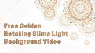 Gold Background Rotating Slime Light Animated Golden Background Video
