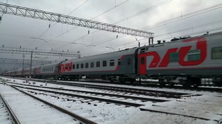 ЭП1-289. Арктика. Идёт по  Товарной станции из Мурманска. Петрозаводск.