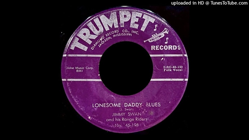 Jimmy Swan His Range Riders Lonesome Daddy Blues Trumpet 45 (