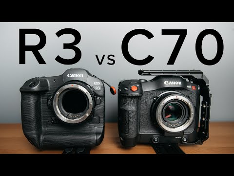 CANON R3 VS CANON C70, Dynamic Range, Slow Motion, Autofocus, and