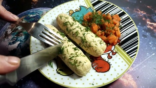 Домашние сосиски из курицы детские