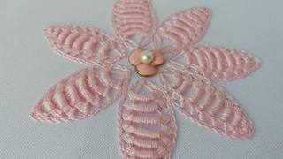Macrame on fabric | Stitches Romanian Lace | new desing stitch