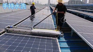 High-efficiency PV clean equipment rotary brush high quality photovoltaic solar panel cleaning