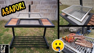 Cmo hacer un asador MODERNO || Parrilla para asar