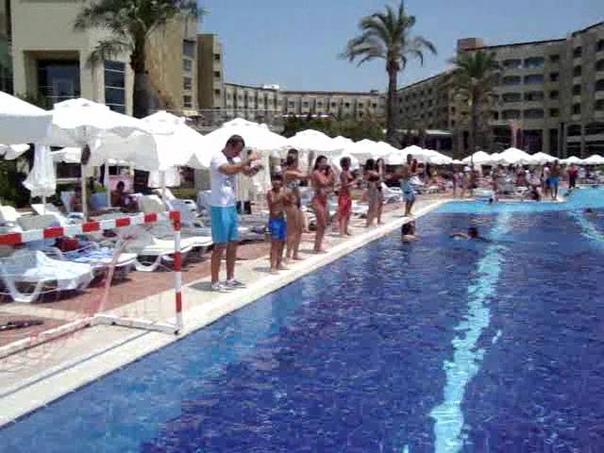 Club Dance at the Pool Side, Silence Beach Resort, Side,