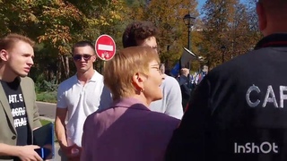 Кишинёв. МАРШ МОЛОДЁЖИ по центру города, блок Победа.