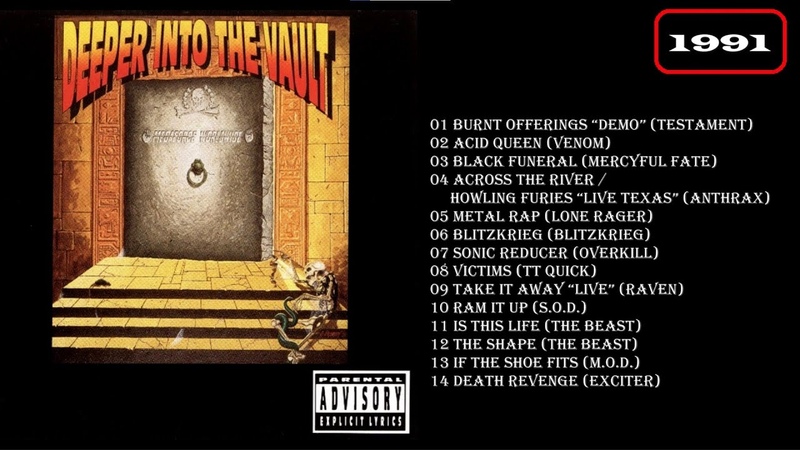 Various Deeper Into The Vault (1991) Full Album, Black, Heavy, Thrash