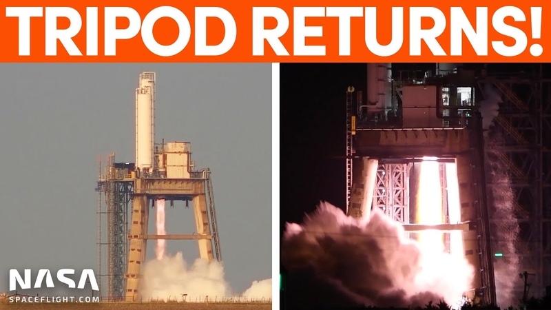 Raptor Test Firing Returns to the Space X Tripod