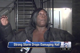 'Kabooyow Lady', Michelle Clark, Describes Hail Storm On Local News In Houston 'Hilarious Video'