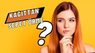 Корзина для овощей Kağittan sepet örme