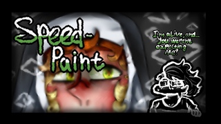 SpeedPaint - Nun with a trick. (Rus: чит.опис)