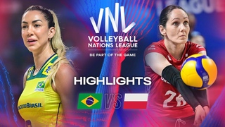 🇧🇷 BRA vs. 🇵🇱 POL - Highlights | Week 3 | Women’s VNL 2024