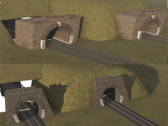 SEVAST Grey old Tunnel 2 w/cover - Spline version