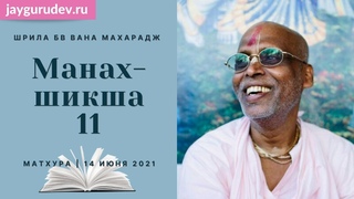 Шри Шримад БВ Вана Махарадж - Шри Манах-шикша (11), стихи 5-6. Матхура,  (вечер)