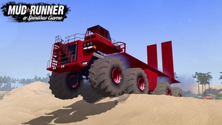 Spintires: MudRunner - Giant Monster Truck Driving On Sand