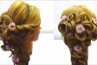 Свадебная прическа.Прическа на вечер.Прическа на выпускной.Wedding haircut