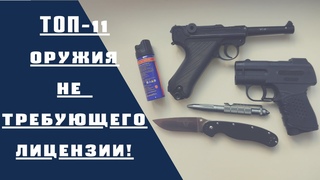 ТОП 11 ОРУЖИЯ не требующего лицензии 2020