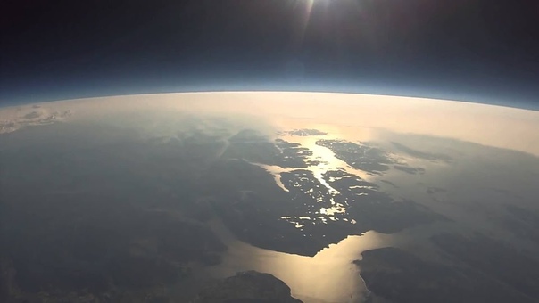 Go Pro запустили в космос на шар, Go Pro launched into space on the