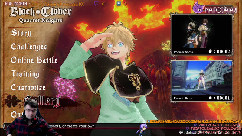 Naitodaiari Anime Community, Furuneko, Black Clover: Quartet Knights,