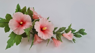 How to make Hollyhock paper flower / Paper Flower / Gc nh Handmade