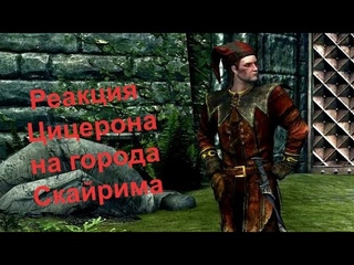 Реакция Цицерона на Города Скайрима  -  Skyrim