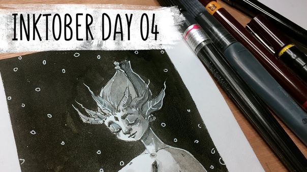 Inktober Day 04, , Fower Girls, , Art