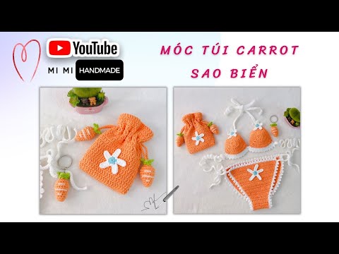 232 Móc Túi Carrot Sao Biển Siêu Cute, Móc Móc Khoá Củ Cà Rốt, Mimi