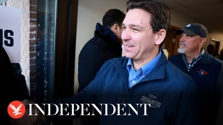 Live: Republican presidential candidate Ron DeSantis campaigns in Iowa