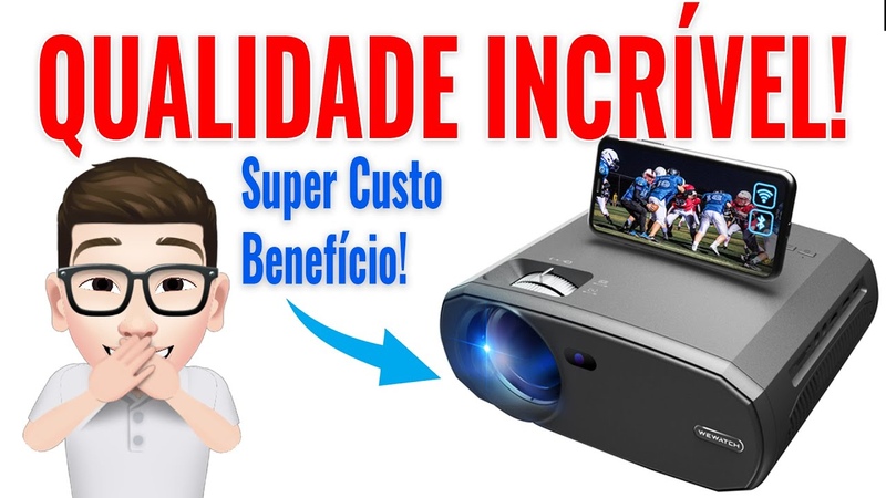 WEWATCH V50 Melhor Projetor Custo Benefício do Aliexpress Unboxing +