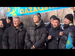 Данияра Елеусинова встретили на родине в Уральске