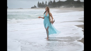 Sea goddess photoshoot. Backstage. Fine Art Photography