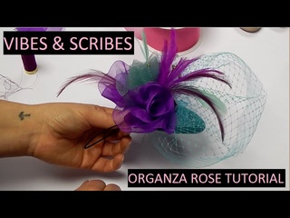 Millinery Tip: How to Make an Organza Rosette