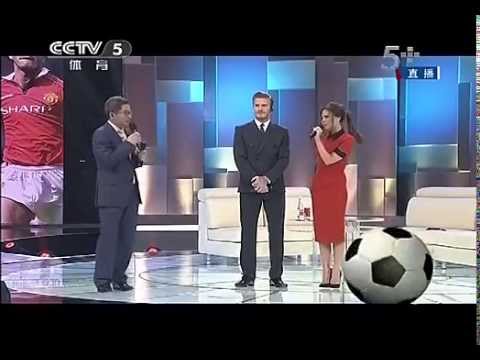 Beckham couple at CCTV show in China Part 2,