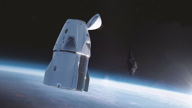 UFO Sighting News : Space X Crew Dragon Spacecraft Close Encounter With UFO On Its Way To