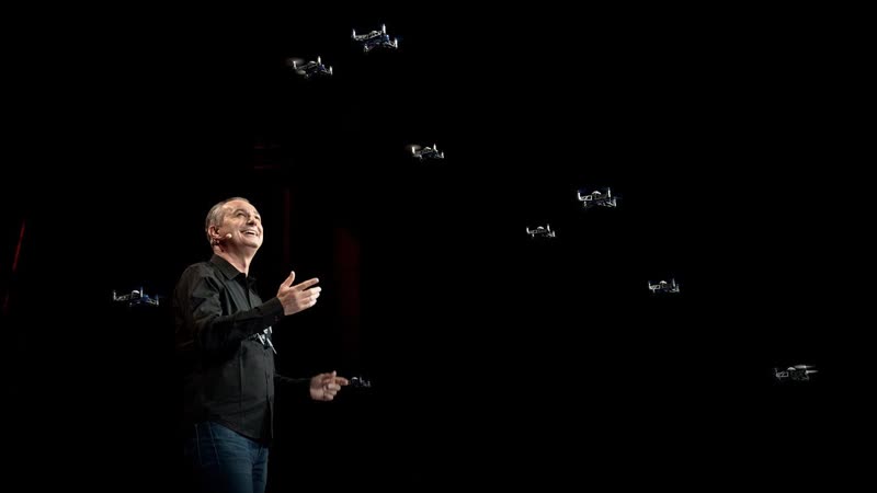 A swarm of mini drones makes. .. magic , Marco