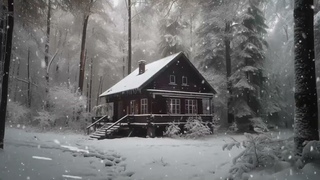 Big Snow Storm At The House | Winter Snowstorm & Frosty Howl | Sleep, relax or study