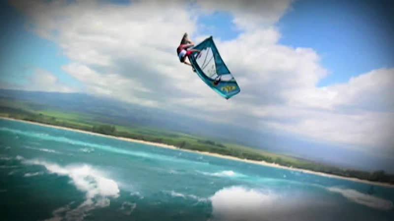 Windsurfer meets ski photographer Red Bull Illume