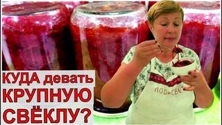 Мама сказала-  сделай 30 банок и все съедите. Куда девать крупную свёклу