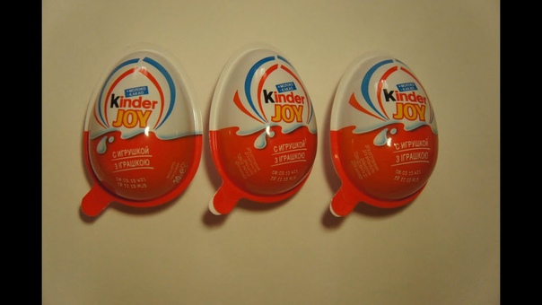 3 SURPRISE EGGS Kinder