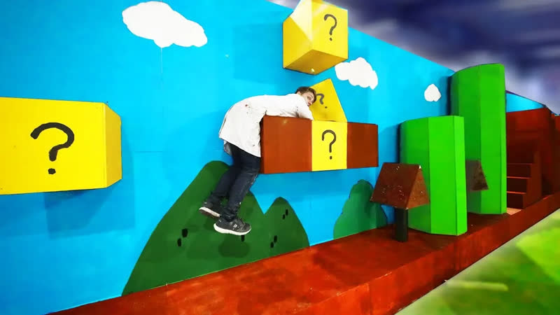 Необычные постройки ИГРА SUPER MARIO В РЕАЛЬНОЙ