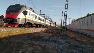 Электропоезд ЭП2Д-0098 ЦППК перегон Дмитров - Каналстрой