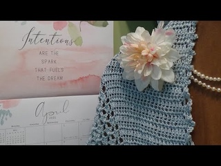 J's  Crochet - The April Rain Drop Lace Shawl. EP. #162.