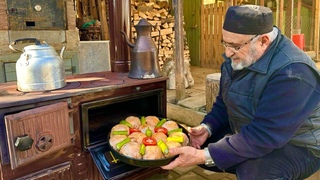 I have never had such delicious stuffed chicken Easy recipe from Turkish village life ASMR