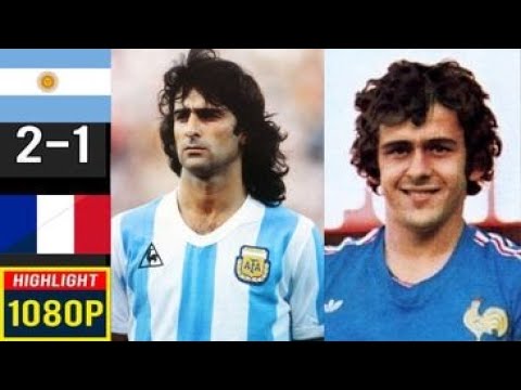 Argentina 2 1 France world cup 1978 Full highlight HD 1080 Kempes Platini