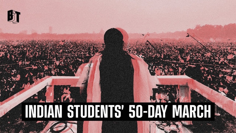 India s Massive 50 Day Student March Against Corruption in