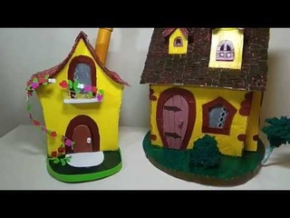 Сказочные домики🏠 из коробки своими руками//DIY Fabulous houses out of the box