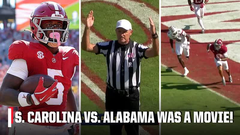 EPIC FINAL 2 MINUTES of South Carolina vs. Alabama was a Rollercoaster , ESPN College