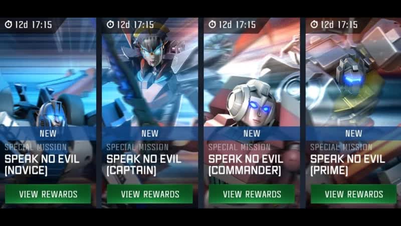 Transformers: Forged to Fight Time Slide Alert 1: Speak No Evil
