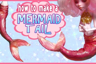 “SERENITY“ ~ Mermaid Doll Tutorial 🌊 How to make a poseable tail!