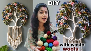 Lets Create a Stunning DIY: Macrame Tree Wall Hanging Dream catcher with Waste wools@Kalyaniscorner